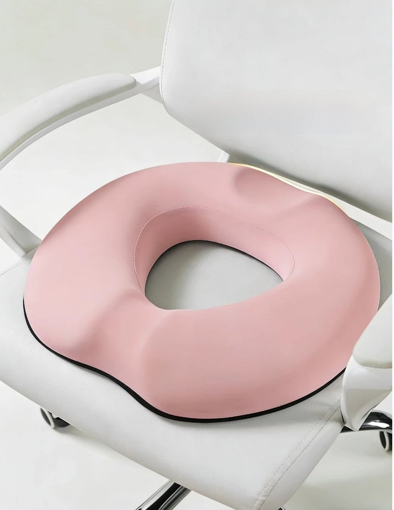 Hemorrhoid & Postpartum Recovery Seat Cushion【Pink】 | 4-Zone Relief, Gender-Specific Hollows, Breathable Memory Foam, Upgrade from Donut Cushion - Image 1